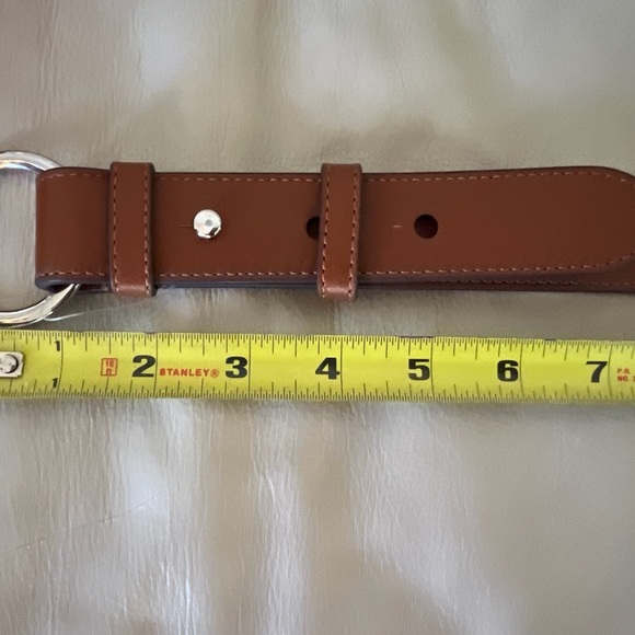 Lauren Ralph Lauren Leather Toggle Skinny Belt - Picture 8 of 10